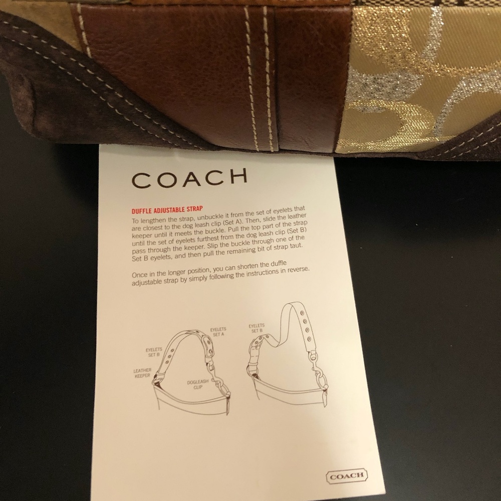 Coach Holiday Patchwork Mini Duffle - image 4